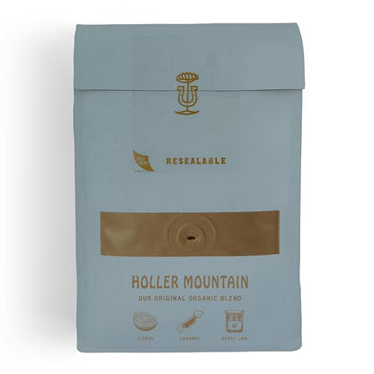 Stumptown Coffee Roasters, Medium Roast Organic Whole Bean Coffee - Holler Mountain 18 Ounce Bag with Flavor Notes of Citrus Zest, Caramel and Hazelnut (Pack of 2)