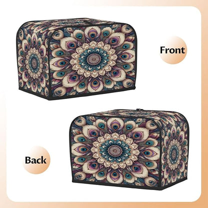 2 Slice Abstract Ethnic Mandala Toaster Cover Waterproof Dust Fingerprint Bread Machine Cover Washable Kitchen Appliance Protector For Home Kitchen Bakeware Table Decor Women Gifts