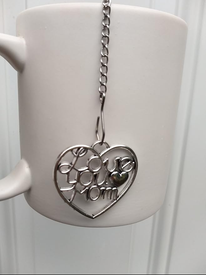 Love You Mom Heart Tea Infuser Ball for Loose Herbal Tea Brewing
