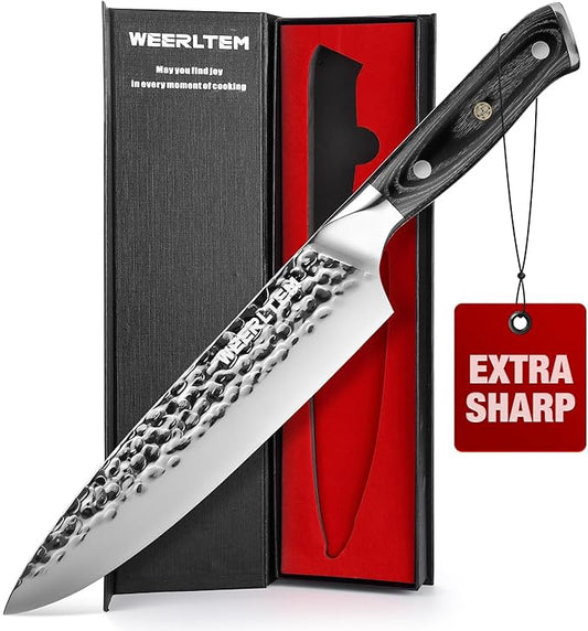 Damascus chef knife