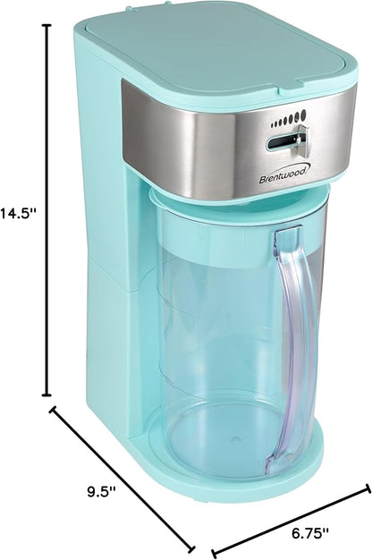 Brentwood KT-2150BL Iced Tea and Coffee Maker with 64 Ounce Pitcher, Blue