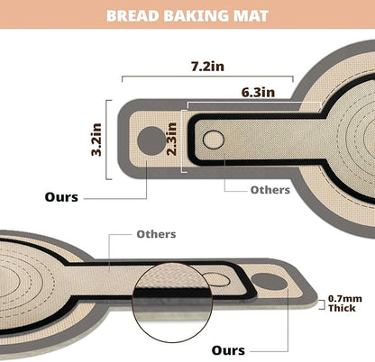 Koolstuffs Silicone Bread Sling for Dutch Oven, 2 PCS Non-Stick & Easy Clean Reusable Sourdough Mat, Sourdough Bread Baking Supplies, Tools ＆ Accessories