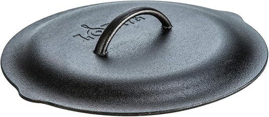 Lodge Seasoned Cast Iron Lid - 12 Inches - Heavy-Duty Iron Cookware Cover for Heat Retention - Seasoned Skillet or Dutch Oven Cover - Replacement Lid
