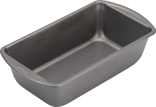 GoodCook Nonstick Loaf Pan Heavy-Duty Steel Bakeware with Easy-Clean Non-Stick Coating, Oven & Dishwasher Safe Pan, 9 x 5-Inch, Gray