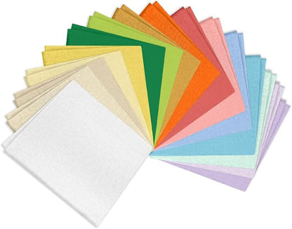 18 * 21inch Cotton Fabric, Premium Fabric Pure Quilting Fat Quarter Bundles Patchwork for Sewing DIY Craft (Macaron, 16PCS)