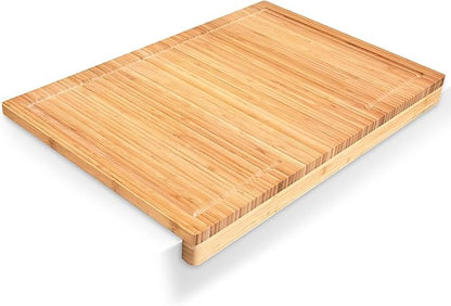 Premium Bamboo Cutting Board with Juice Groove - Extra Large 22x15 Inch Chopping Block for Kitchen - Natural Wood Cutting Surface for Meat, Vegetables and Food Preparation
