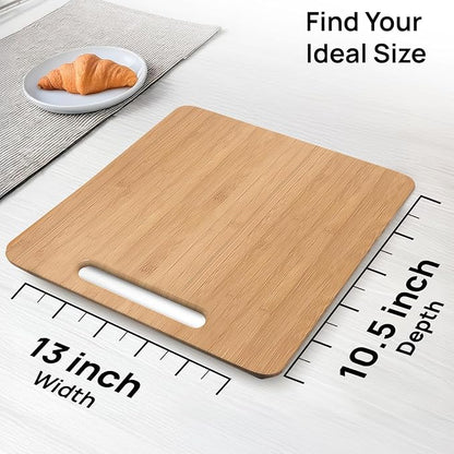Ibyx Elegant Appliance Slider - Sliding Tray for Coffee Maker & Heavy Kitchen Appliances, Easy Slide, Made of Premium Bamboo, Space-Saving Kitchen Organizer, 40 lb Capacity, Natural - 13 x 10.5 Inch