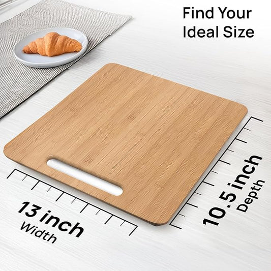 Ibyx Elegant Appliance Slider - Sliding Tray for Coffee Maker & Heavy Kitchen Appliances, Easy Slide, Made of Premium Bamboo, Space-Saving Kitchen Organizer, 40 lb Capacity, Natural - 13 x 10.5 Inch