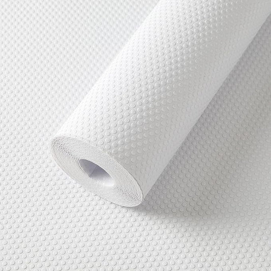 FLPMIX Shelf Liner for Kitchen Cabinets 12 inch Wide - Waterproof Cabinet Liner - Non-Adhesive Easy to Cut Drawer Mat for Pantry Shelves, Cupboard 12" X396 Inch White