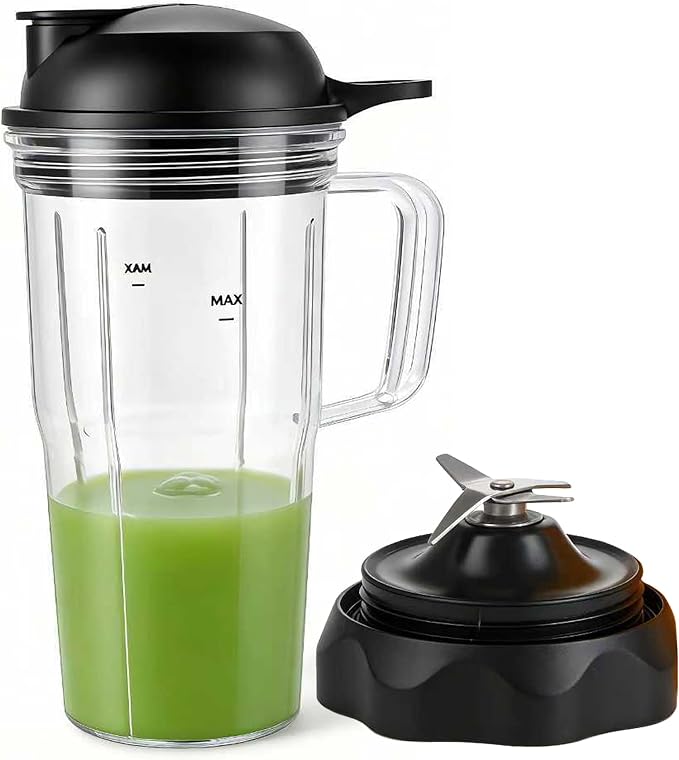 Replacement Blender Combo Easy Twist Extractor Blade with Juicer personal jar 24oz handle cup and to go lid,Compatible with nutribullet Full-Size Blender Combo 1200W:NBF50500/NBF50500IN