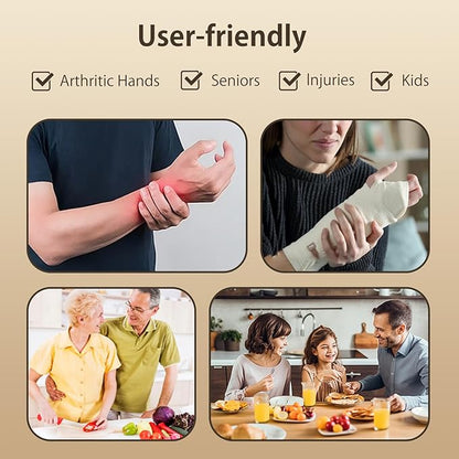 Electric Can Opener, Handheld One-touch Automatic Can opener, Smooth Edge Kitchen Gadget Can Openers Electric for Seniors with Arthritis Gray