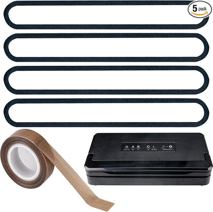 4 Pack Foam Replacement Gaskets compatible with Anova Culinary Precision Vacuum Sealer Pro,Teflon Tape/PTFE Tape for Anova Culinary Precision Vacuum Sealer Pro（PTFE Tape 33 Feet） (12.8*1.56*0.35)