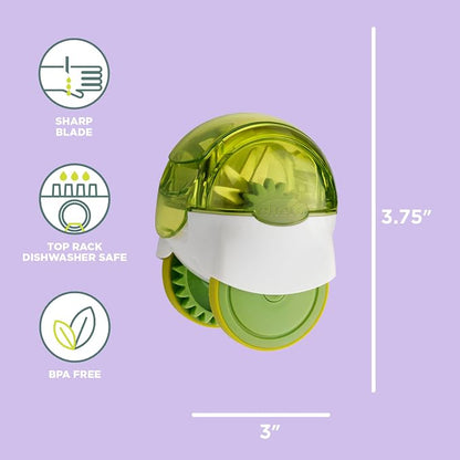 Chef'n 102-663-011 GarlicZoom Garlic Chopper, XL, Green