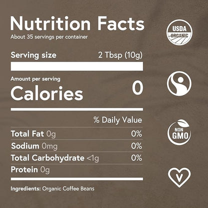 Fabula USDA Organic Espresso Coffee, Freshly Ground Espresso Low Acid Coffee, Non-GMO, No Molds, Mycotoxins Pesticides Free, Single Origin Coffee 12 oz