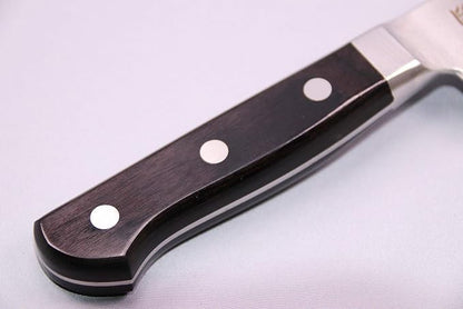 TOSHU 105 mm (4.13 inch) Pointed Carving Knife, Manually Sharpened Japanese Kitchen Knife Produced Utilizing Japanese Sword-Making Techniques - Damascus Pattern
