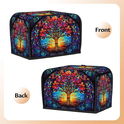 Tree Of Life Toaster Cover 2 Slice Wide Slot Washable Toaster Covers | Art Dust and Fingerprint Protection Bread Maker Covers for Kitchen Accessories Decor Bakeware Women Gift
