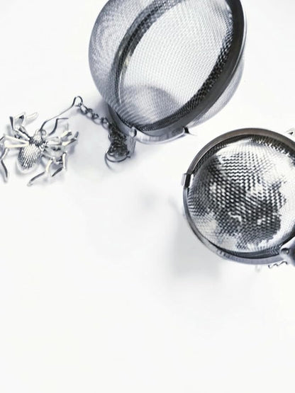Spider Tea Infuser with Chain Charm for Brewing Loose Dried Leaves - Fun Housewarming Gift