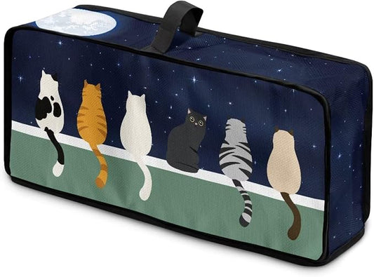 Cover for 2 Slice Slim Toaster Funny Cat Toaster Cover 2 Slice Long Slot, Heat Resistant Easy to Fold and Store Dust Covers for Kitchen Small Appliances