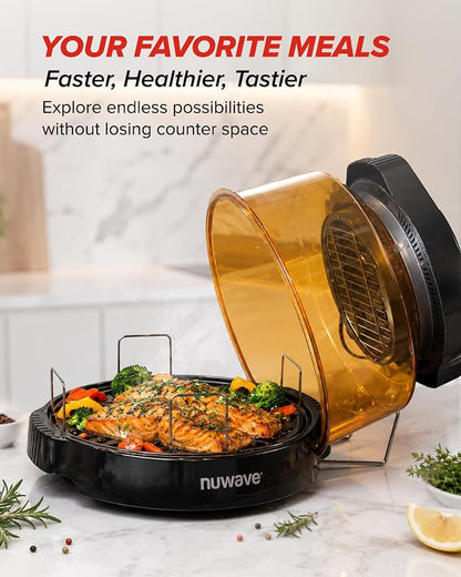 Nuwave Pro Plus 2 Air Fryer Oven, Infrared Countertop Convection, No Defrost No Preheat, Triple Combo Heating, 10-in-1 Multicooker, PFAS & BPA Free, 10LB Capacity, Dishwasher Safe Parts, 20660V03