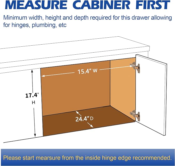 2-Tier Pull Out Cabinet Organizer(14"W X 21"D), Individual Slide Out Basket Kitchen Cabinet Organizer, Cabinet Pull Out Shelves Kitchen Cabinet Organization for Kitchen Pantry, Bathroom, Chrome