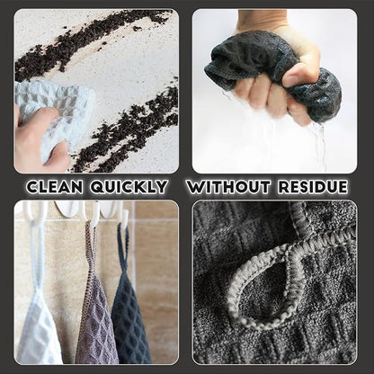 Barista Micro Cloth Set 4 Pack Microfiber Cleaning Cloths Espresso Barista Towels Coffee Bar Towels 12"x12"