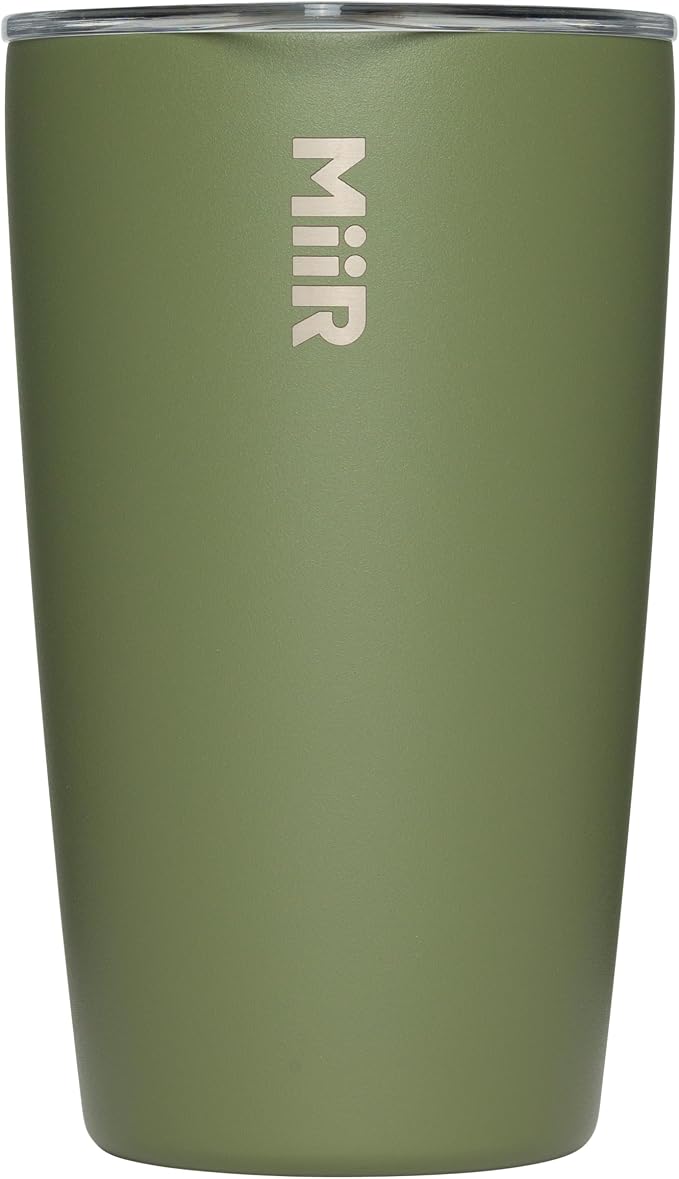 MiiR Tumbler, 12oz | Insulated Stainless Steel with Press Fit Slide Lid – Splash Proof Design, Holds Hot & Cold Beverages, Cup Holder Compatible