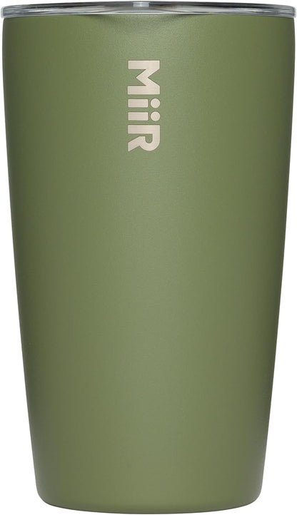 MiiR Tumbler, 12oz | Insulated Stainless Steel with Press Fit Slide Lid – Splash Proof Design, Holds Hot & Cold Beverages, Cup Holder Compatible