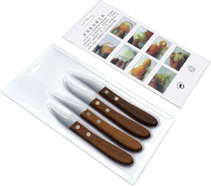 4 Pieces Kitchen Tool Vegetable DIY Carving Knives Professional Chef Knife Sharp Well Food Fruit Paring Knife