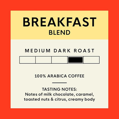 San Francisco Bay Coffee - Medium Roast Whole Bean Coffee - Breakfast Blend (2 lb bag)