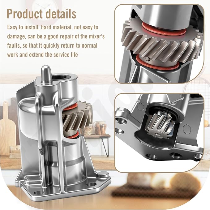 Upgrade Material WP240309-2 240309-2 Worm Gear Assembly Compatible With Whirlpool Kitchen-aid Maytag Mixer Replacement Gear 4162100 4169907 4162101 PS734273- Not traditional plastic gears