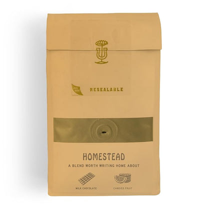 Stumptown Coffee Roasters, Medium Roast Whole Bean Coffee - Homestead Blend, Flavor Notes of Milk Chocolate, Cherry and Orange, 24 Ounces (2 Bags of 12 Ounces)