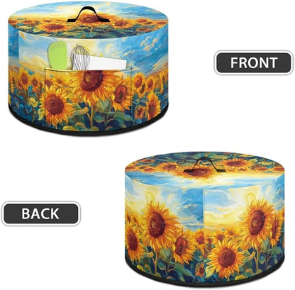 Retro Sunflower Slow Cooker Dust Cover 6-8 qt Crock for Pot Keep Small Kitchen Appliance Clean Kitchen Home Accessories Decor Cover