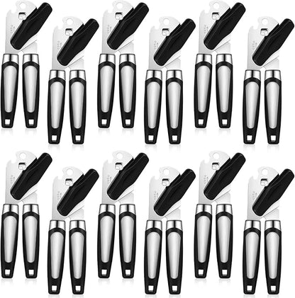 Gisafai 12 Pcs Manual Can Opener Bulk with Sharp Blade Smooth Edge Multifunctional Kitchen Gadget Handheld Openers Large Handheld Knob Can and Bottle Animals for Dorm Kitchen Essentials Gifts