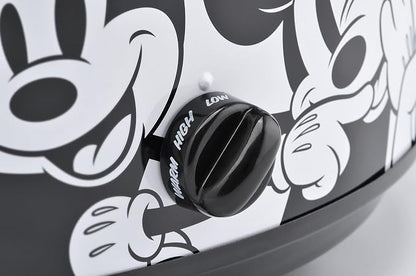 Disney Mickey & Friends 5-Quart Slow Cooker - Food & Dip Warmer for Parties - Electric Slow Cooker with Tempered Glass Lid & Mickey Icon Handle - Kitchen Essential for Soups & Home-Cooked Meals