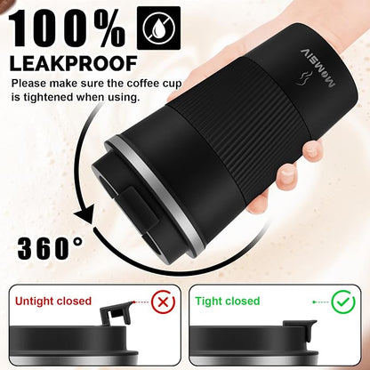 MOMSIV 17oz Travel Mug, Insulated Coffee Cup with Leakproof Lid, Vacuum Stainless Steel Double Walled Reusable Tumbler for Hot and Cold Water Coffee and Tea In Travel and Car