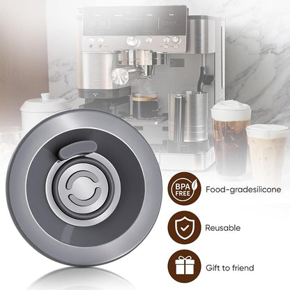 Silicone Espresso Backflush Cleaning Disc 54mm with 8 PCS Cleaning Tablets, Gray Cleaning Kit for Breville BES870XL BES878BSS BES880 BES840XL BES810BSS Espresso Machines