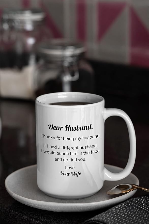 Thanks For Being My Husband Mug, Gifts For Husband From Wife, Valentines Day Gifts Mugs For Husband, Father's Day Gifts For Husband, Christmas Gifts, Anniversary Presents For Him Tea Cup