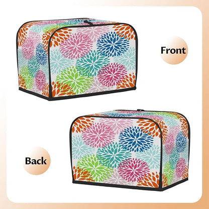 Toaster Cover 2 Slice Wide Slot Abstract FlowerBread Toaster Oven Dustproof Cover Small Appliance Kitchen Covers Dust and Fingerprint Protection for Women Gift 2 Slice