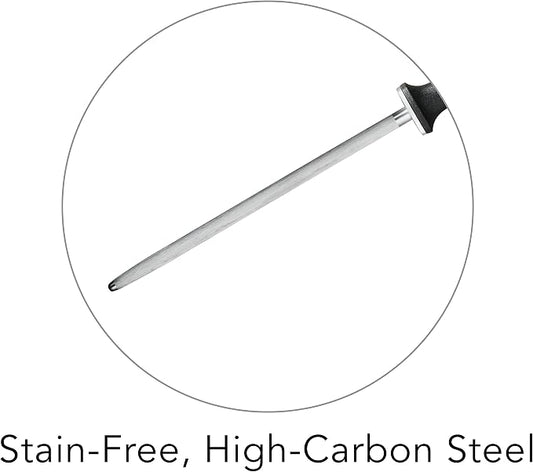 Tramontina Pro Series Forged 10-Inch Sharpening Steel, Knife Sharpener Honing Rod