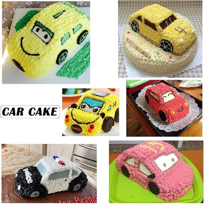 Car Cake Pan, Aluminum Mould for 3D Car Shape Baking Pan DIY Birthday Tin Cake Mould