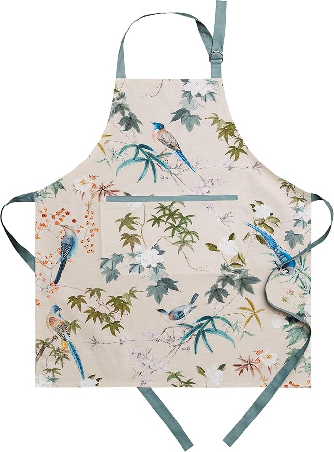 Maison d' Hermine 100% Cotton Apron for women with Pocket Kitchen Chef Apron for Men Cooking Spring Summer