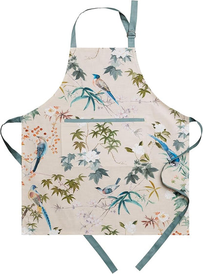 Maison d' Hermine 100% Cotton Apron for women with Pocket Kitchen Chef Apron for Men Cooking Spring Summer