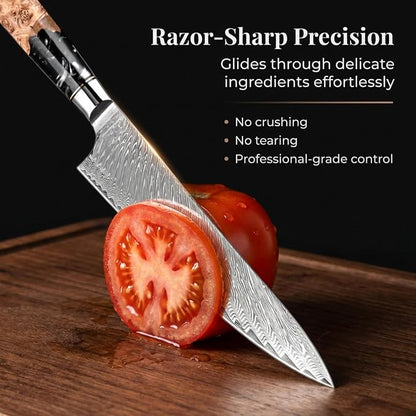 Tidal Black - 8" Chef Knife - Damascus