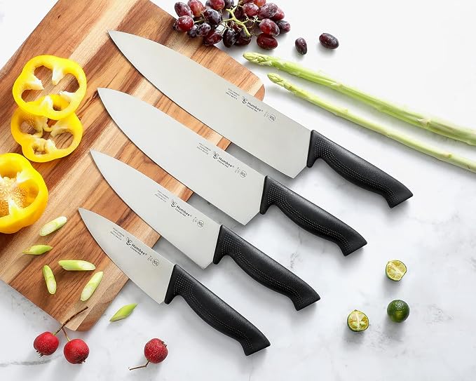 Cuisine Pro Chef Knife 8 Inches - Stainless Steel Full Tang Blade for Professional and Personal Use - Ergonomic Handle, Comfortable Grip - Dishwasher Safe, NSF Certified