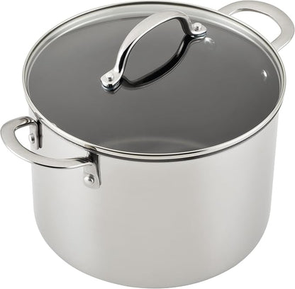 Farberware Millennium Stainless Steel Nonstick Cookware Induction Pots and Pans Set, 10-Piece Kitchenware Set