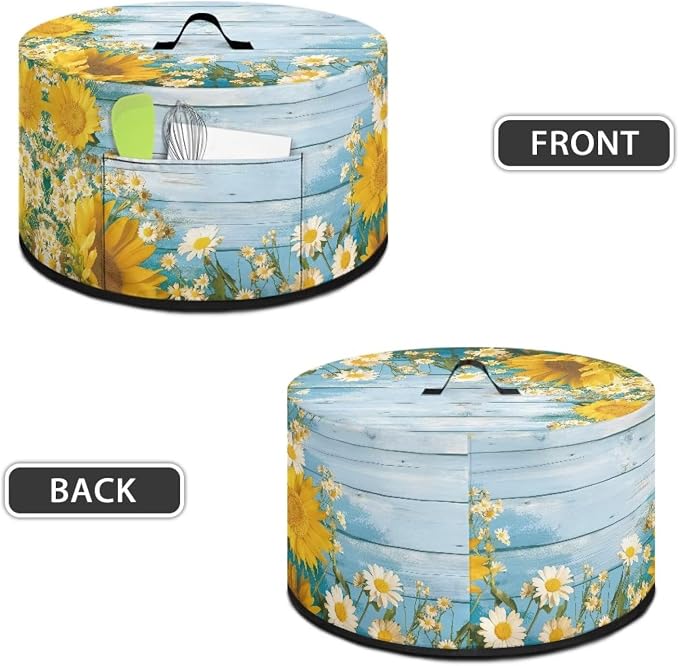 Daisy Sunflower Slow Cooker Cover Protection Crock for Pot Dust Cover Fits for Most 6-8 Quart Slow Cooker Dustproof Small Appliance Accessories