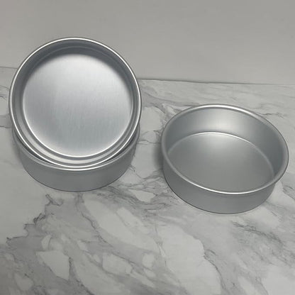 6 x 2 Inch Round Cake Pans Set of 2, Aluminum Round Cake Tin, Baking Cake Pan for Wedding, Party, Family Occasions, Chocolate, Bread. (Round, 6×2 Round Cake Pan, Set of 3)