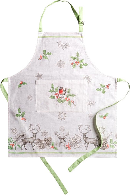 Maison d' Hermine 100% Cotton Apron for women with Pocket Kitchen Chef Apron for Men Cooking Spring Summer