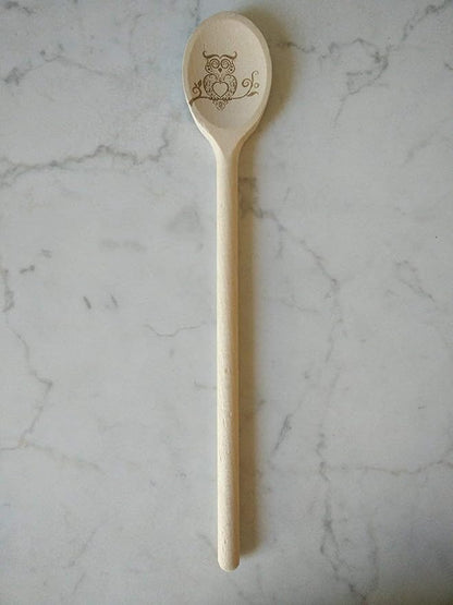 10 Inch Handcrafted Wooden Spoons for Cooking - Set of 12 Premium Cooking Utensils Set with Spoon Rest, Ideal for Wood Craft Projects, Wooden Craft Spoon, Craft Spoon, Wood Craft Set