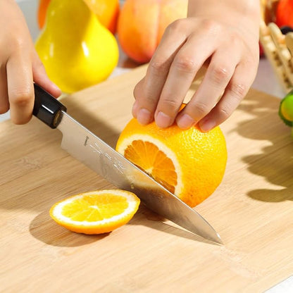 Japanese Petty Knife Damascus ZA18 69 Layer Octagonal Magnolia Wood Handle, 6-inch (150mm)